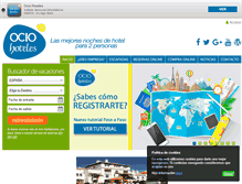 Tablet Screenshot of ociohoteles.com